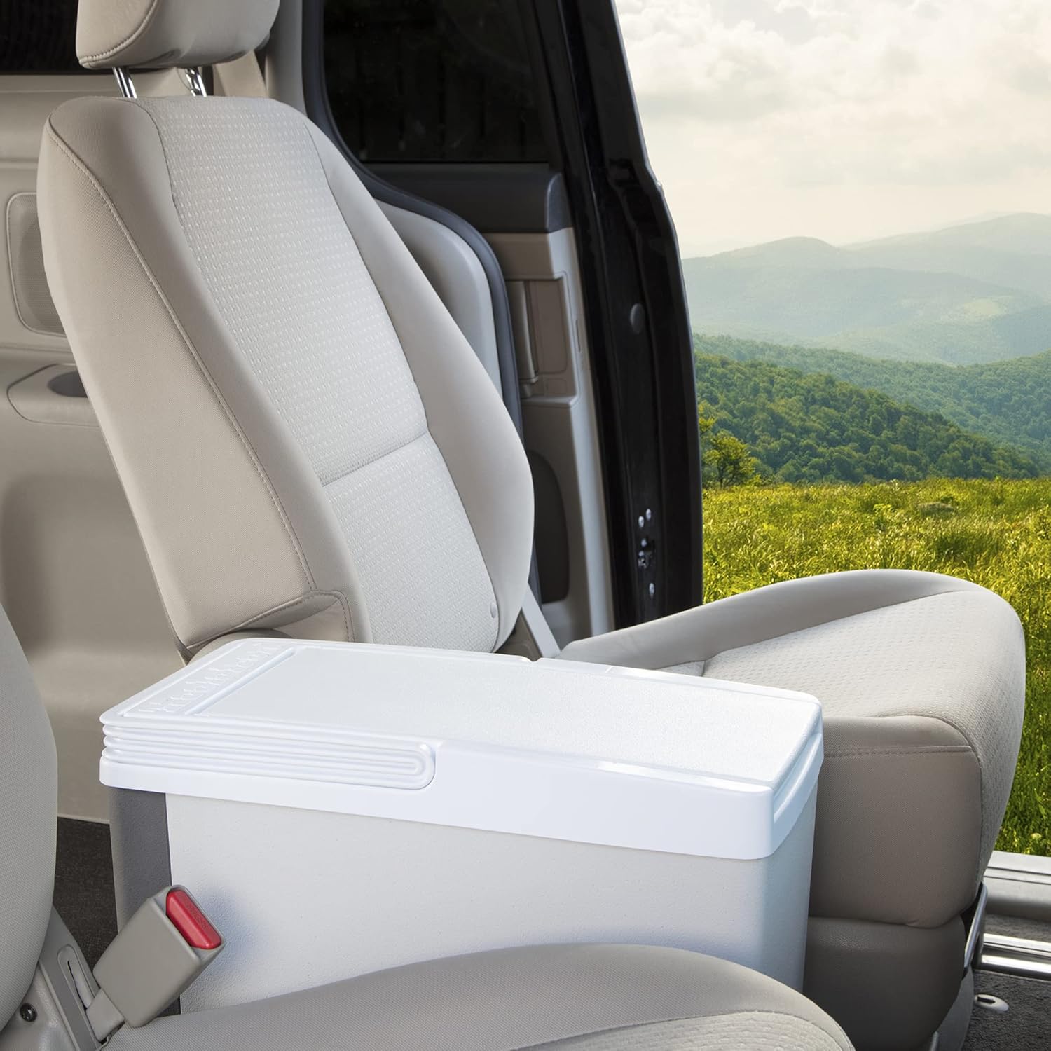 Koolatron Cool Box 17L Electric Iceless Cooler Car Mini Fridge Refrigerator Hot and Cold Function Summer Cool Insulated Cooler Box Cool Bags for Camping Picnics Travels Keep Food Drinks Chill Grey