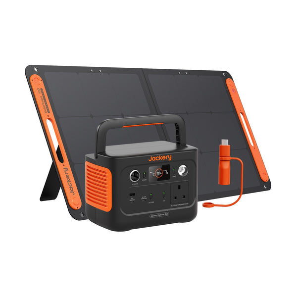 Jackery Explorer 240 v2 Portable Power Station 2024 New Version, 256Wh LiFePO4 Battery with 300W AC/100W USB-C Output, 1Hr Fast Charging, Versatile Scenarios-Outdoor/Camping/Fishing/Picnics