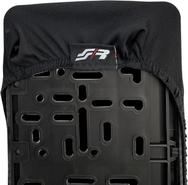 Simoni Racing LPC Universal Front and/or Rear License Plate Cover in Black Stretch Fabric