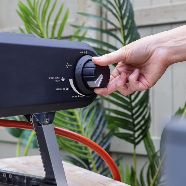 Zanussi ZPO1BPC Outdoor 12 Inch Wood Pellet Portable Wood Fired Pizza Oven with Paddle and Cover in Black, BBQ Oven & Smoker, Stainless Steel Foldable Legs