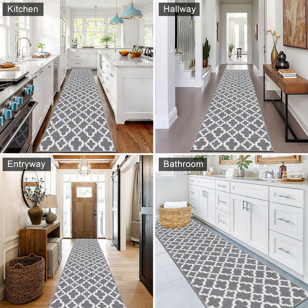SHACOS Non Slip Runner Rugs for Hallway 60 x 240 cm Long Hallway Runner Rug Washable Kitchen Rug Hall Runner Narrow Runner Rug Hallway Carpet Runner