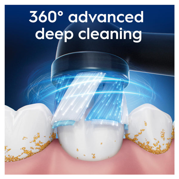 Oral-B iO Ultimate Clean ORIGINAL Electric Toothbrush Head, Oral B Electric Toothbrush Heads, Twisted & Angled Bristles for Deeper Plaque Removal, Pack of 8, Suitable for Mailbox, White