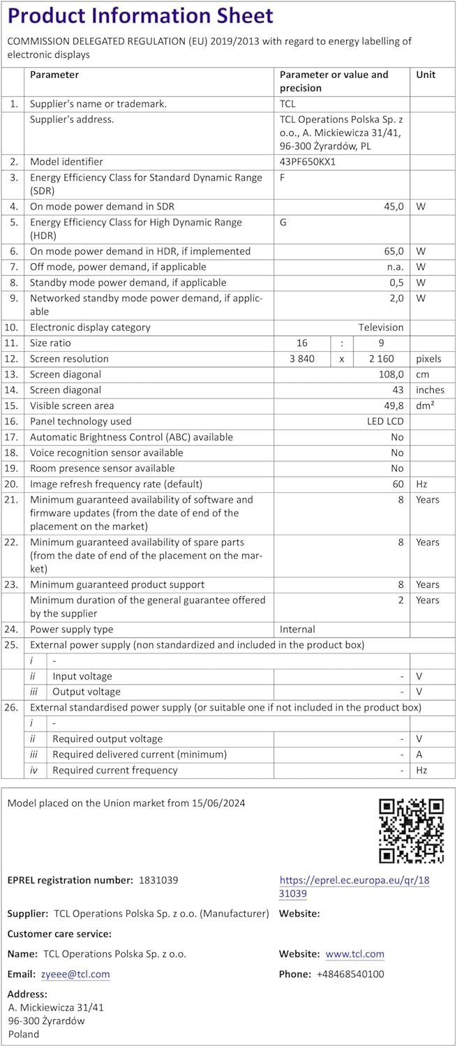 TCL 32 Inch Full HD Smart QLED Direct LED 32SF560-UK with Fire TV, Voice Remote with Alexa