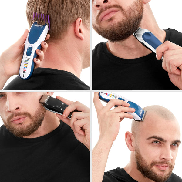 Wahl Colour Pro Cordless Combi Haircutting Kit, Hair Clipper & Trimmer for Full Haircuts, Rechargeable, Long Life Hair Clipper & Battery Powered Trimmer, Colour Coded for Easy Clipping, Full Haircuts