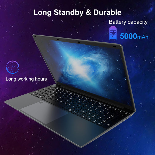 15.6" Laptop - 16GB RAM 512GB SSD PC Laptop, Quad-Core N95 Processor Up to 3.1GHz, Computers with USB3.0,Ethernet port,Touch ID, WiFi, BT4.2, for Students/Business