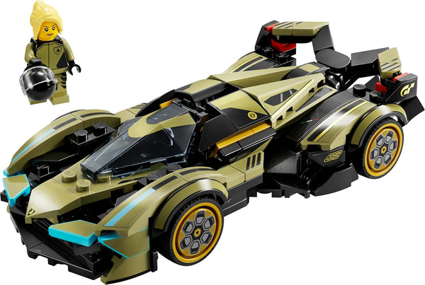 LEGO Speed Champions Lamborghini Lambo V12 Vision GT Super Car Toy for 10 Plus Year Old Boys & Girls, Buildable Vehicle Model Set, Kids' Bedroom Decoration, Birthday Gift Idea 76923