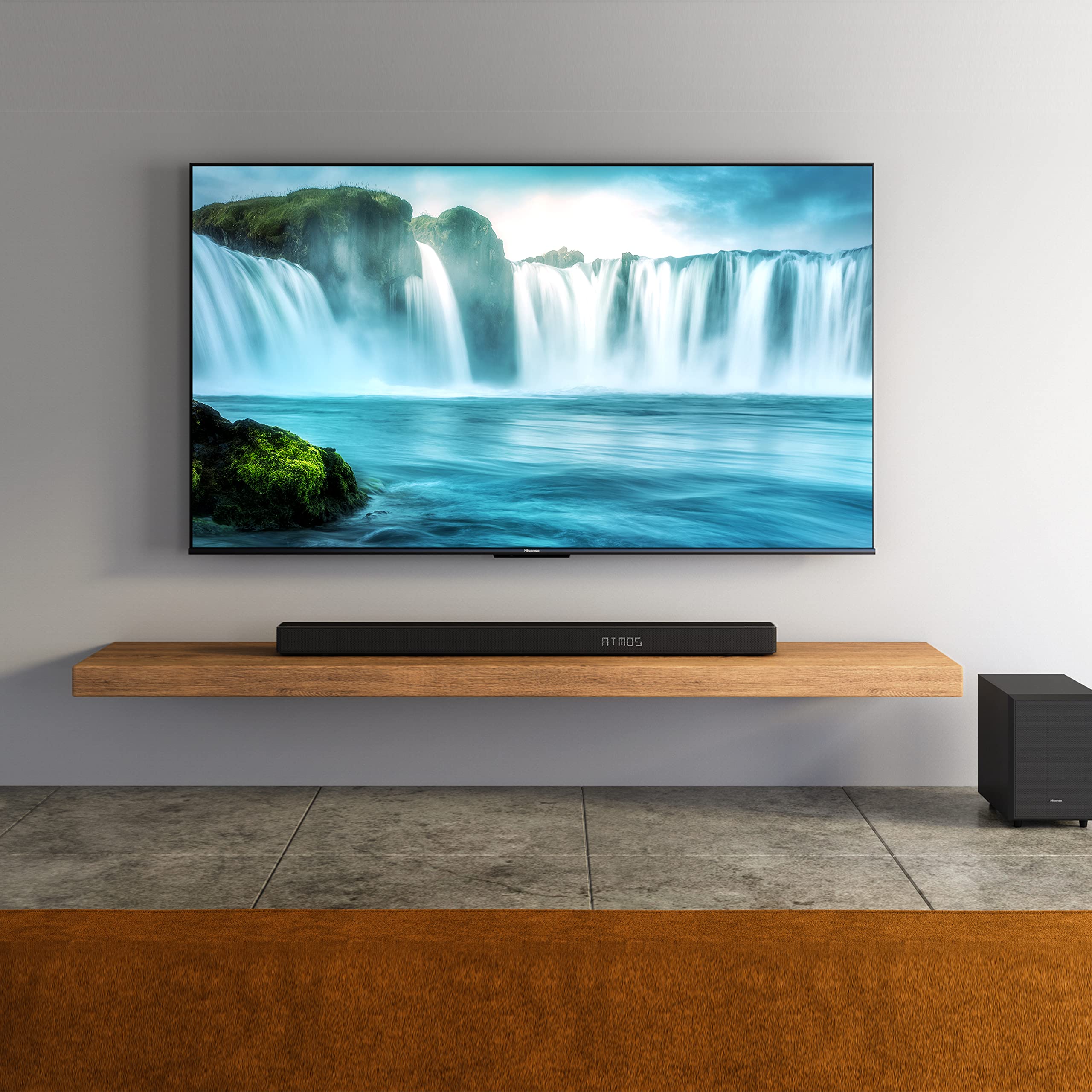 Hisense AX5125H 5.1.2 Channel 500W Dolby Atmos Soundbar with Wireless Subwoofer& Up Firing Speakers& Turly Wireless Rear Speakers