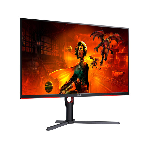 AOC Gaming 25G3ZM/BK - 24.5" 240Hz FHD Monitor, 0.5ms MPRT, FreeSync Premium (1920x1080, HDMI 2.0 x 2, DisplayPort 1.2 x 1, Headphone out (3.5mm)) black/red