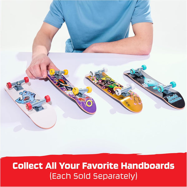 Tech Deck, Finesse X Sonic the Hedgehog Handboard; Authentic Mini Skateboards, Kids’ Toys for Boys and Girls, Ages 6 and up (Hands Use Only)