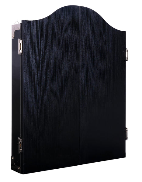 Engelhart - 065015 - Wooden Dart Cabinet + Sisal Dartboard + 2 Sets of 18 g Darts (Black)