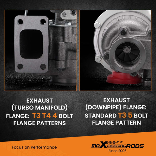 maXpeedingrods Universal Turbo Oil Line Kits Feed Line AN10 & Return Line kits T3 T4 T04E T3T4 T70 GT28