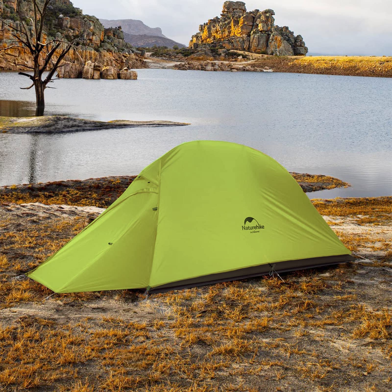 Naturehike Cloud up 1 Person Backpacking Tent Lightweight Camping Hiking Dome Tent for 1 Man