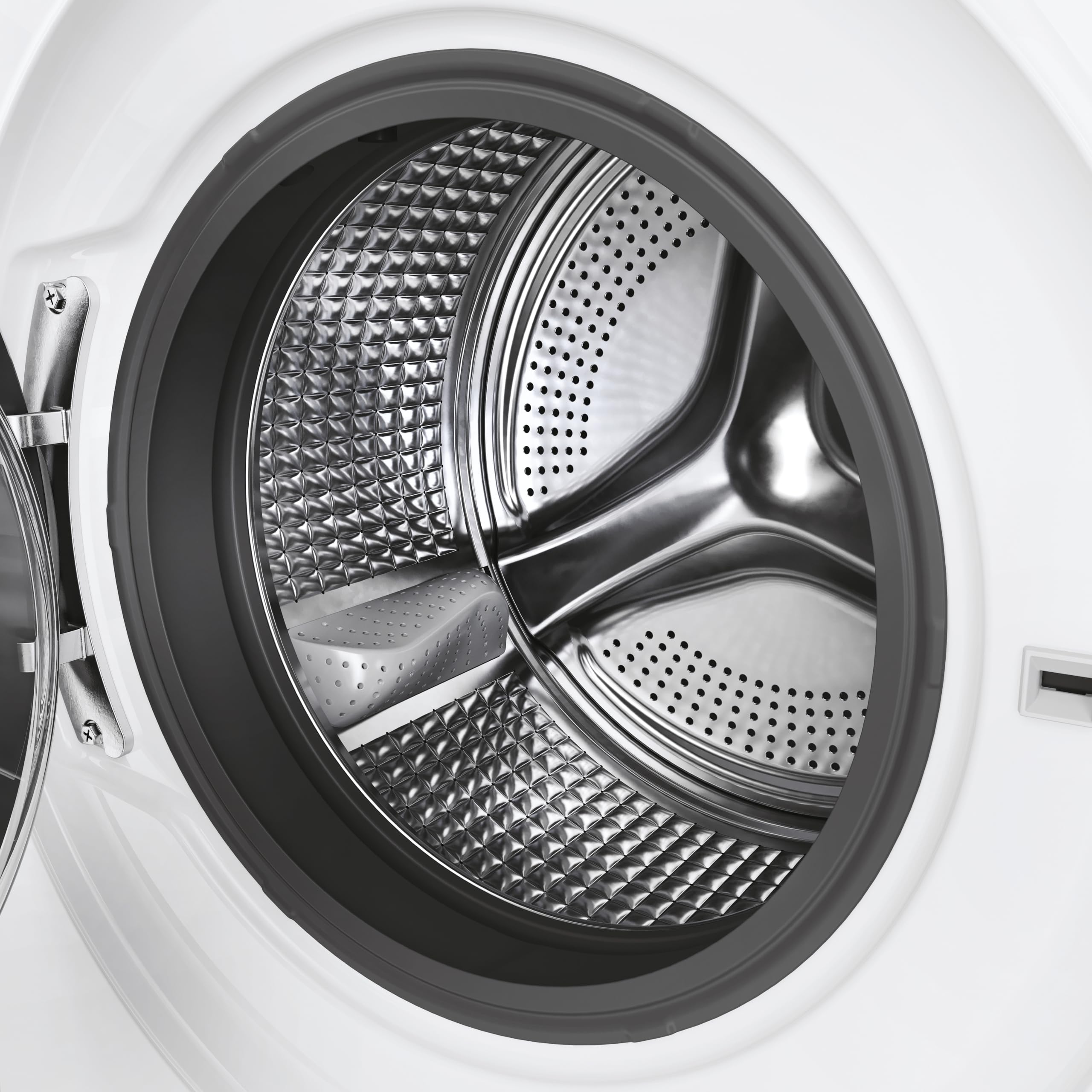 Haier I-Pro Series 7 Plus HWD100-BD14979NU1 Freestanding Washer Dryer, Max. cotton filling capacity 10 kg, 1400 RPM, Direct Motion Motor, Anti-Bacterial Treatment, White, 60x62x85 cm