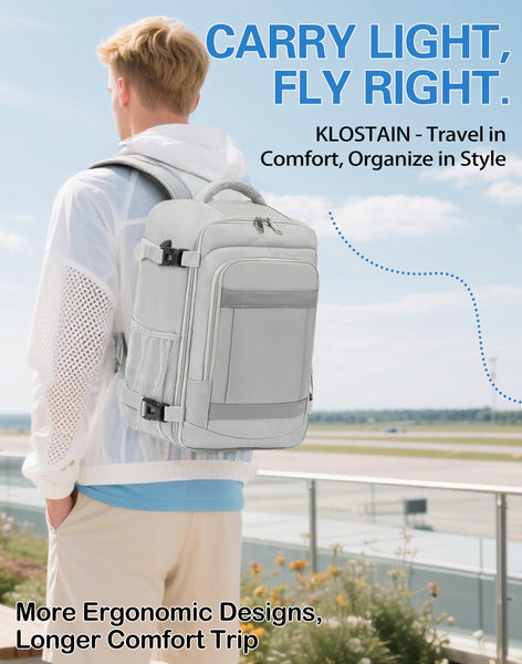 KLOSTAIN for Easyjet Cabin Bag 45x36x20 Travel Backpack Hand Luggage Carry-ons Bag Laptop Backpack Ruscksack for Airplanes Flight New Easyjet Underseat Cabin Bags Fit 14" Laptop Navy