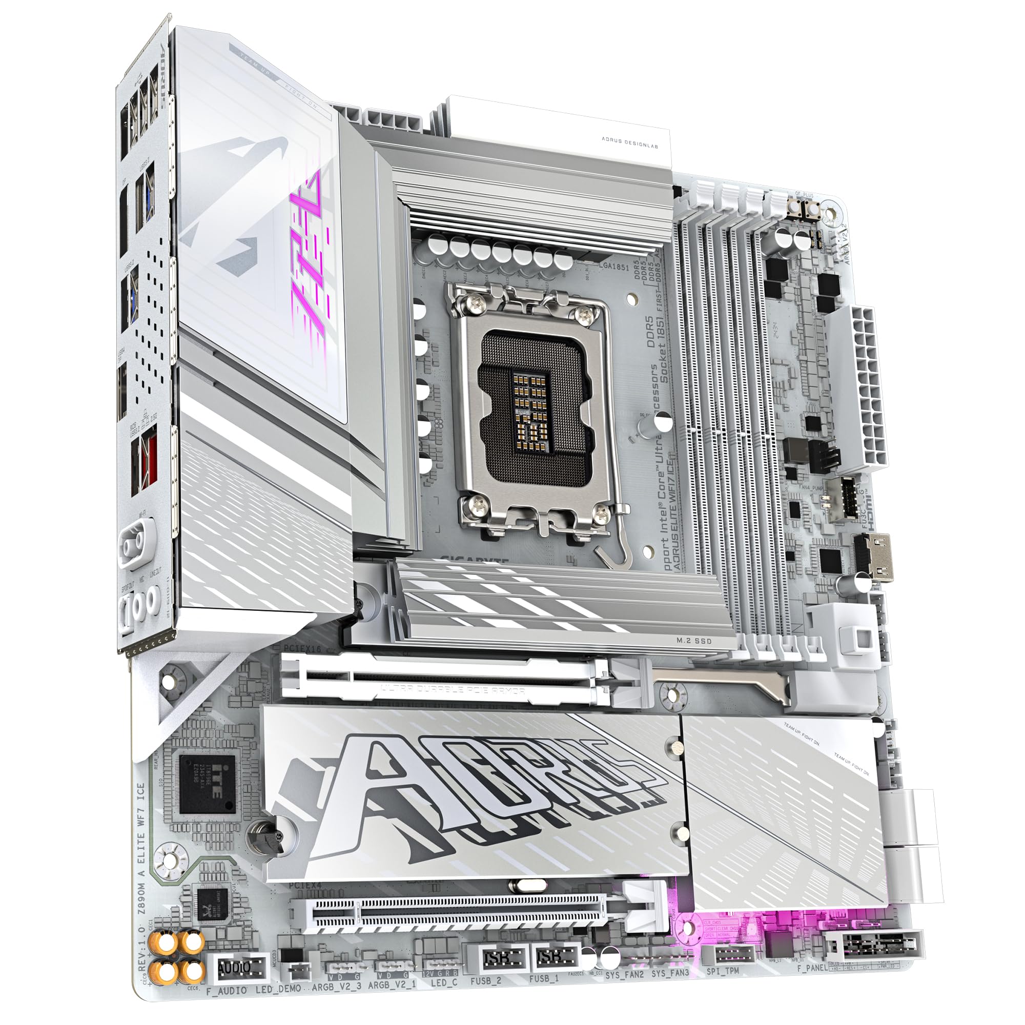 GIGABYTE Z890I AORUS ULTRA Motherboard - Supports Intel Core Ultra (Series 2) CPUs, 8+1+2 phases VRM, up to 8800MHz DDR5 (OC), 1xPCIe 5.0 + 1xPCIe 4.0, Wi-Fi 7, 2.5GbE LAN, Thunderbolt 4