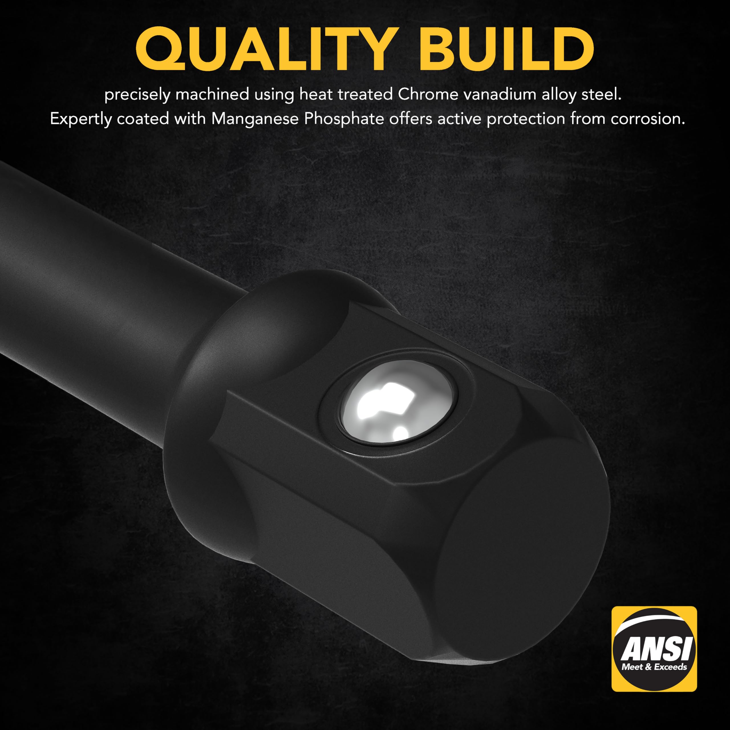 LEXIVON Impact Grade Socket Adapter Set, 3" Extension Bit with Holder | 3-Piece 1/4", 3/8", and 1/2" Drive, Adapt Your Power Drill to High Torque Impact Wrench (LX-101)