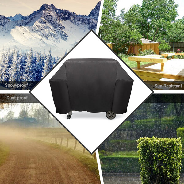 Onlyfire 7130 Upgraded Barbecue Cover 58-inch Waterproof Outdoor Grill Cover For Weber Genesis & II & II LX 300 (147L x 63W x 113H CM), Rip-Proof, UV