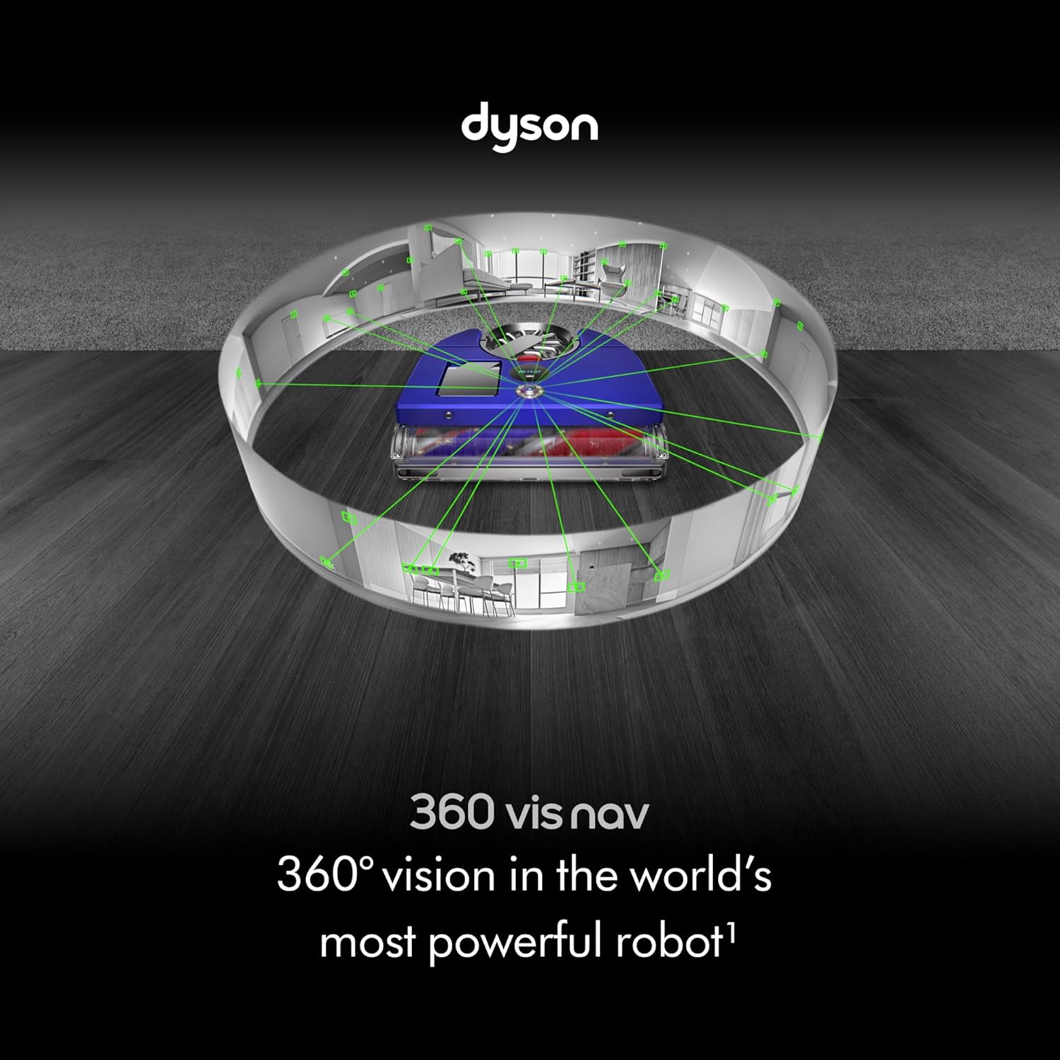 Dyson 360 Vis Nav robot vacuum cleaner (Blue/Nickel)