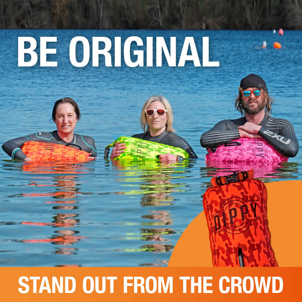 DIPPY Tow Floats for Open Water Swimming | 28L Swim Buoy Open Water Swimming Float | Waterproof Swimming Buoy | Tow Float Dry Bag | Wild Swimming Float | Wild Swimming Accessories Triathlete, Swimmer