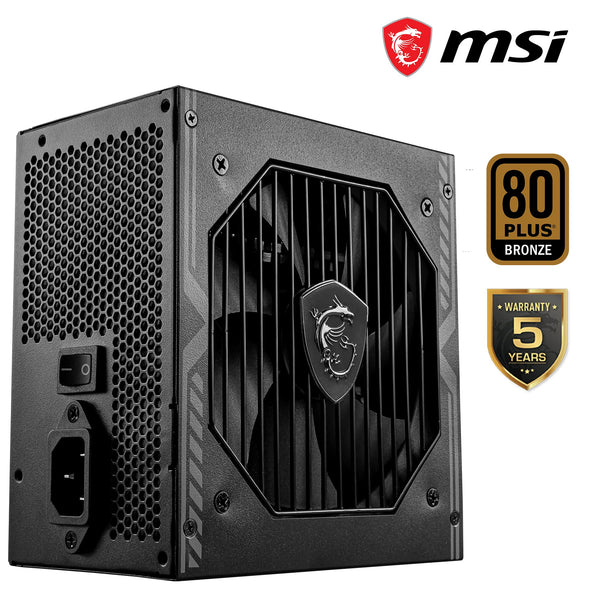 MSI MPG A1000G PCIE5 Power Supply Unit, UK Plug - 1000W, 80 Plus Gold Certified, Fully Modular ATX 3.0, PCIe 5.0 GPU Support, Japanese 105°C Capacitors, 0% RPM Mode, Flat Cables - 10 Year Warranty
