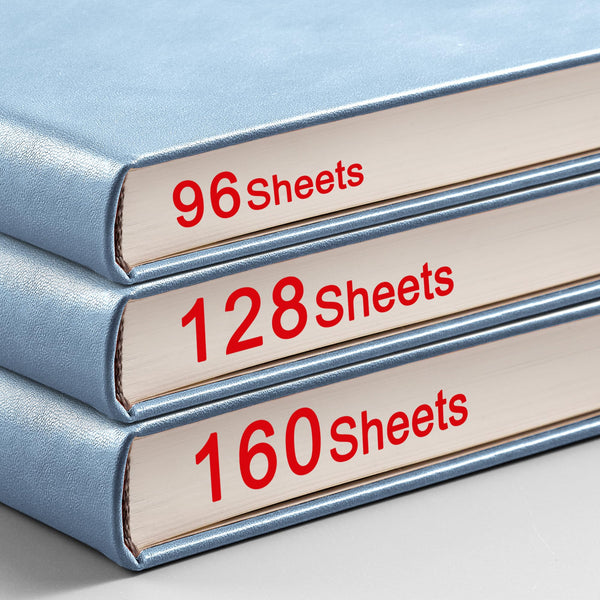 RETTACY Lined Journal Notebook - A5 Note Book Hardcover Thick Notepad 320 Numbered Pages for Writing,100gsm Lined Paper, Leather Hardcover, for Women Men Work Office School,14.5 x 21cm - Black