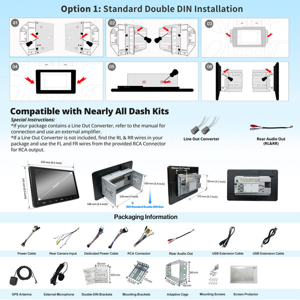 ATOTO A6 PF 7inch Double-DIN Android Car Stereo, DAB+ Ready, Wireless CarPlay, Wireless Android Auto, Mirrorlink, TouchScreen Car Radio, Dual Bluetooth, WiFi/BT/USB Tethering, HD LRV, 2G+32G, A6G2A7PF