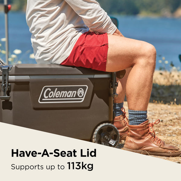 Coleman Convoy Heavy-Duty Insulated Hard Cooler with handles| large capacity| Keeps Ice for up to 5 Days| Full foam insulation| Large Durable Portable Cool Ice Box for Rugged Outdoor Use & Jobsites