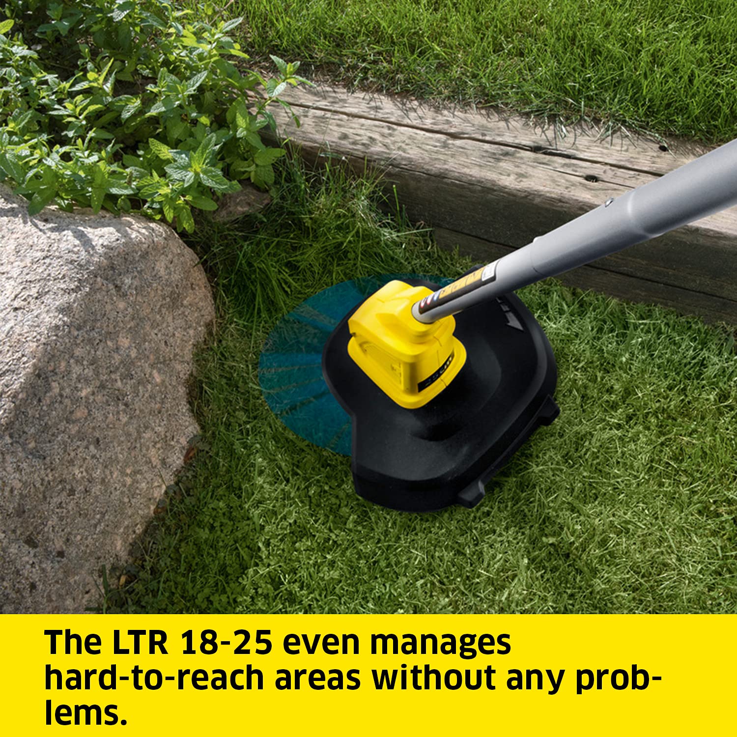 K?rcher 18V Battery-Powered Grass Trimmer LTR 18-25, Cutting Speed: 9500 rpm, Cutting Diameter: 25 cm, Thread Diameter: 1.6 mm, Can be Used with the