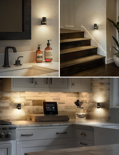 LOHAS-LED Night Light Plug in Wall, 1 Pack, Dimmable Nightlight, Dusk to Dawn Sensor, Brightness Adjustable 0-100LM, 3000K Warm White, Plug-in Modern Night Light for Hallway Bedroom Stair Bathroom