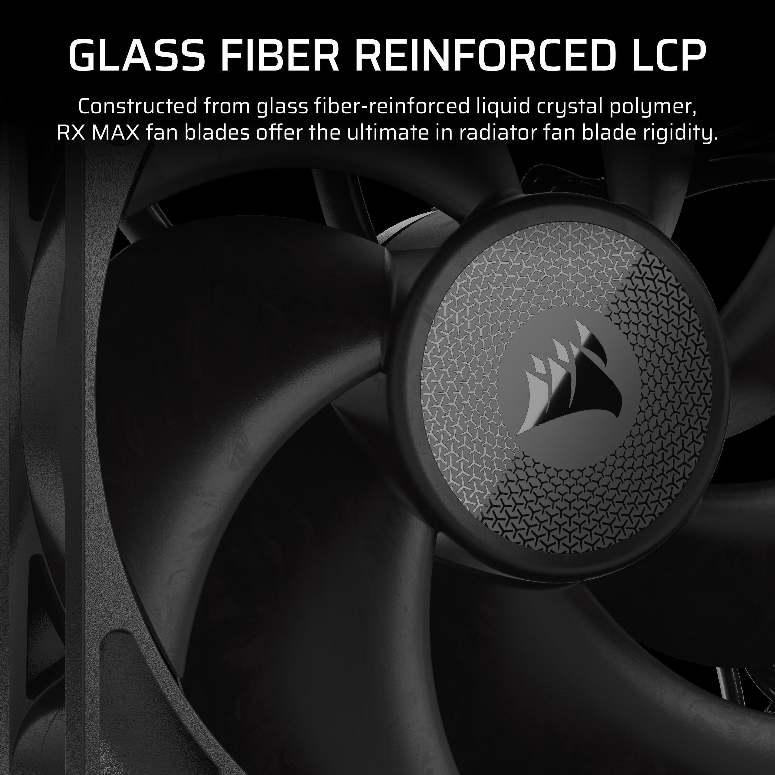 CORSAIR iCUE LINK RX120 MAX RGB 120mm PWM Thick Fans with iCUE LINK System Hub – High-Static Pressure – Magnetic Dome Bearing – Triple Pack – White