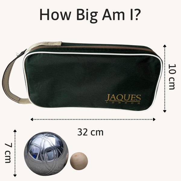 Jaques of London Luxury Boules Set | Steel Garden Petanque Set for Families | Quality Outdoor Games for Over 220 Years