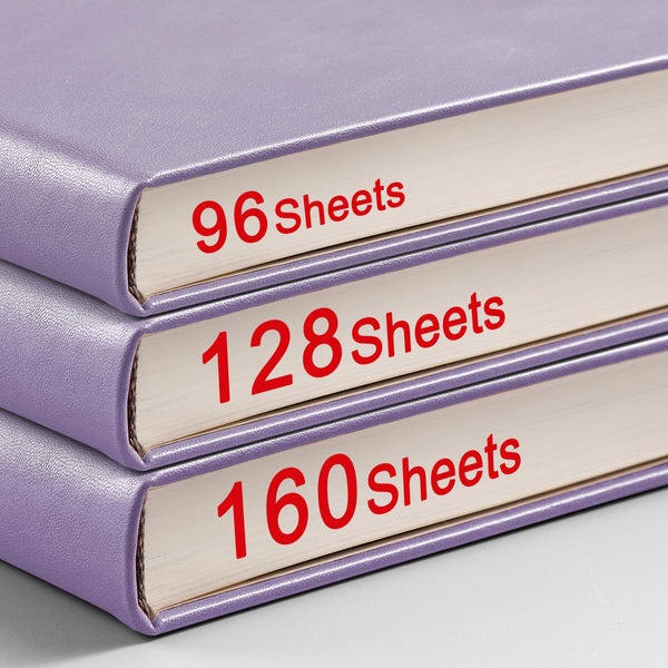 RETTACY Lined Journal Notebook - A5 Note Book Hardcover Thick Notepad 320 Numbered Pages for Writing,100gsm Lined Paper, Leather Hardcover, for Women Men Work Office School,14.5 x 21cm - Black