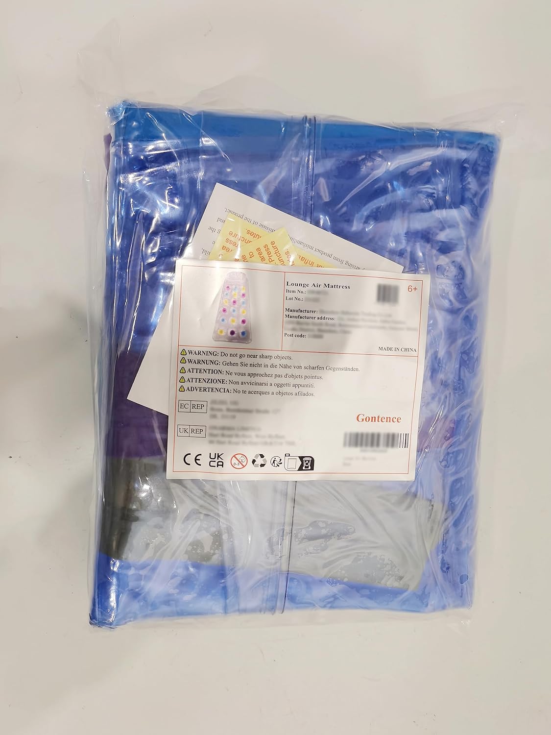 Lilo Pool Inflatables - Gontence Portable Pool Inflatable - Inflatable Pool Floats For Kids Adults - Pool Lounger with Cup Holder - Pool Float Pool Hammock Water Hammock, Blue (HW721)