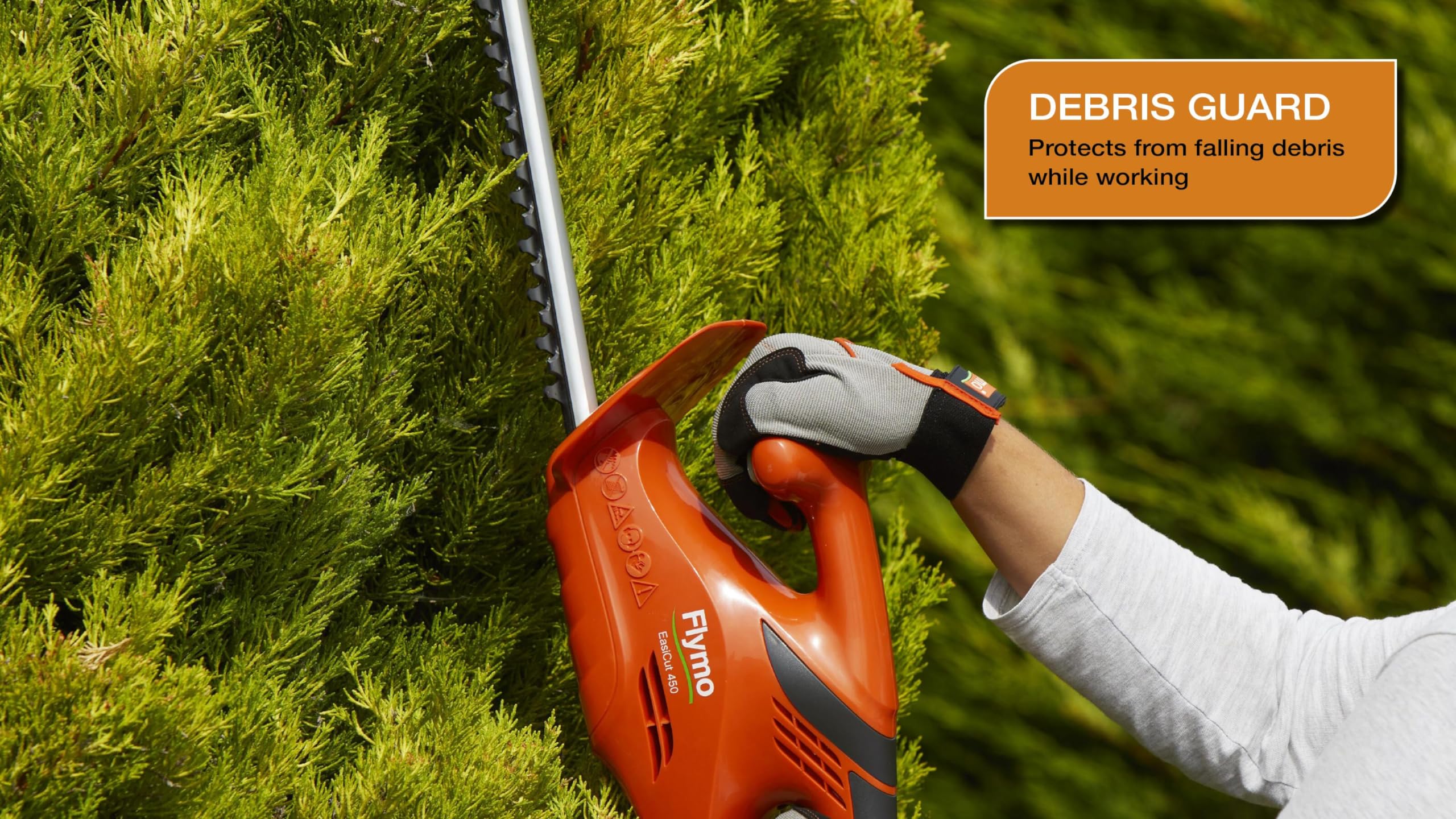 Flymo EasiCut 450 Electric Hedge Trimmer ? Precision Cutting, 45cm Cutting Length, Lightweight Design, Crisp and Clean Finish, Ideal for Hedge