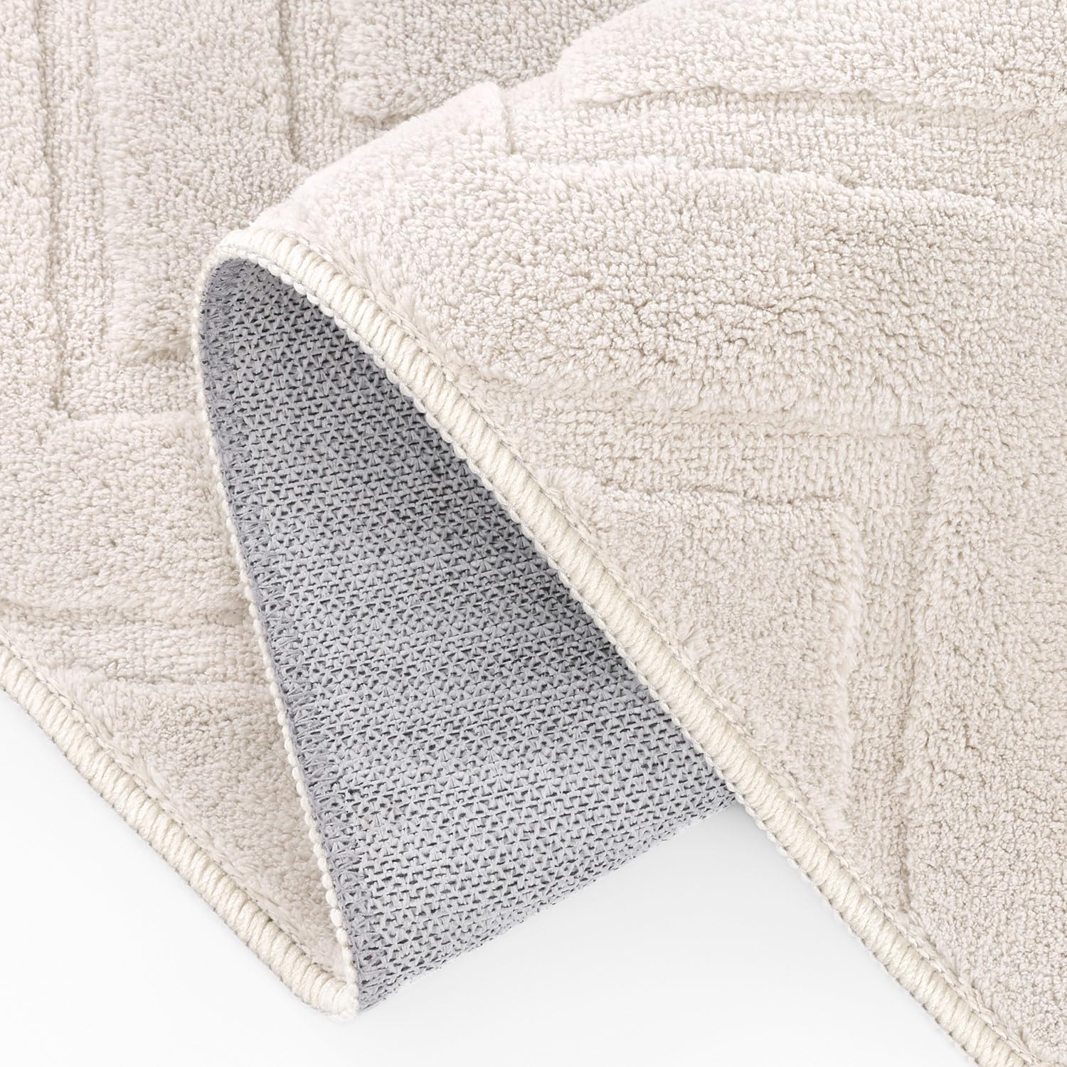 SHACOS Area Rug for Living Room Large Rugs 160 x 230 cm Modern Cream Rug for Bedroom Washable Non-Slip Rug Modern Floor Carpet Ultra Soft Shaggy