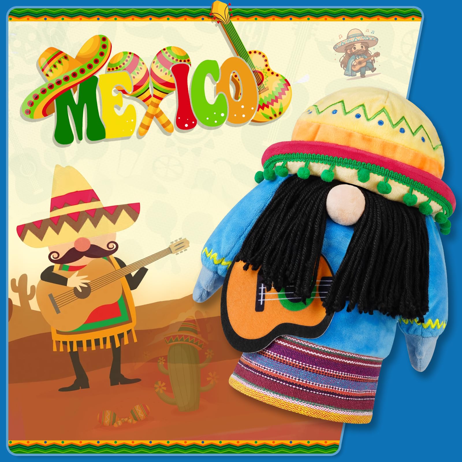 LZFAN Golf Club Covers for Woods and Drivers Funny Driver Headcover Animal Golf Club Head Covers Golf Gifts for Men Women Plush Mexican