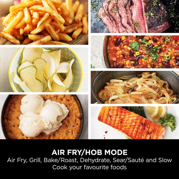 Ninja Speedi 10-in-1 Rapid Cooker, Air Fryer and Multi Cooker, 5.7L, Meals for 4 in 15 Minutes, Air Fry, Steam, Grill, Bake, Roast, Sear, Slow Cook & More, Cooks 4 Portions, Sea Salt Grey, ON400UK