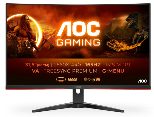 AOC Gaming 25G3ZM/BK - 24.5" 240Hz FHD Monitor, 0.5ms MPRT, FreeSync Premium (1920x1080, HDMI 2.0 x 2, DisplayPort 1.2 x 1, Headphone out (3.5mm)) black/red