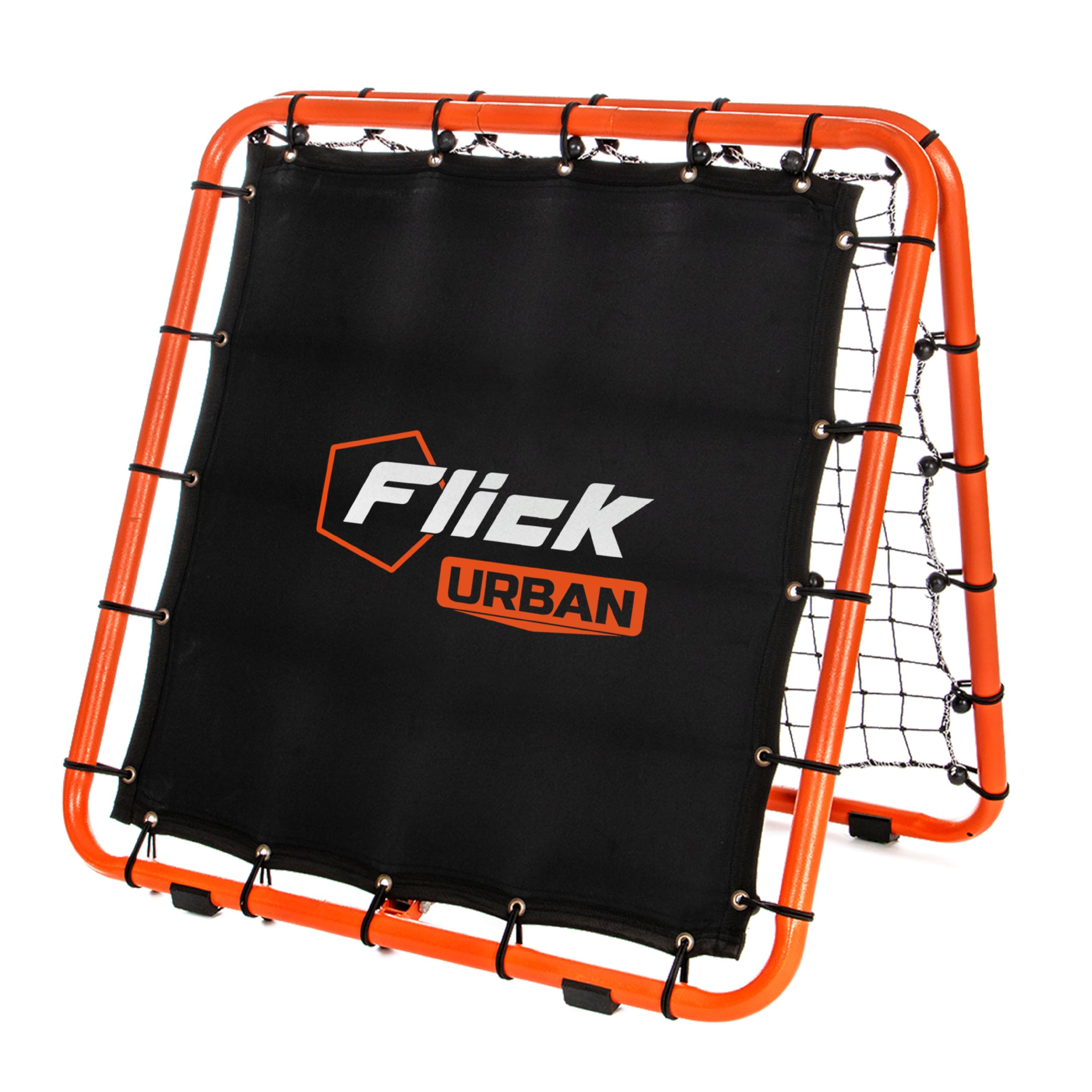 FLICK Dual Speed Rebounder - Soccer/Football Adjustable Double-Sided Rebounder - Soccer Training Equipment ? Portable Goalkeeper Precision Training
