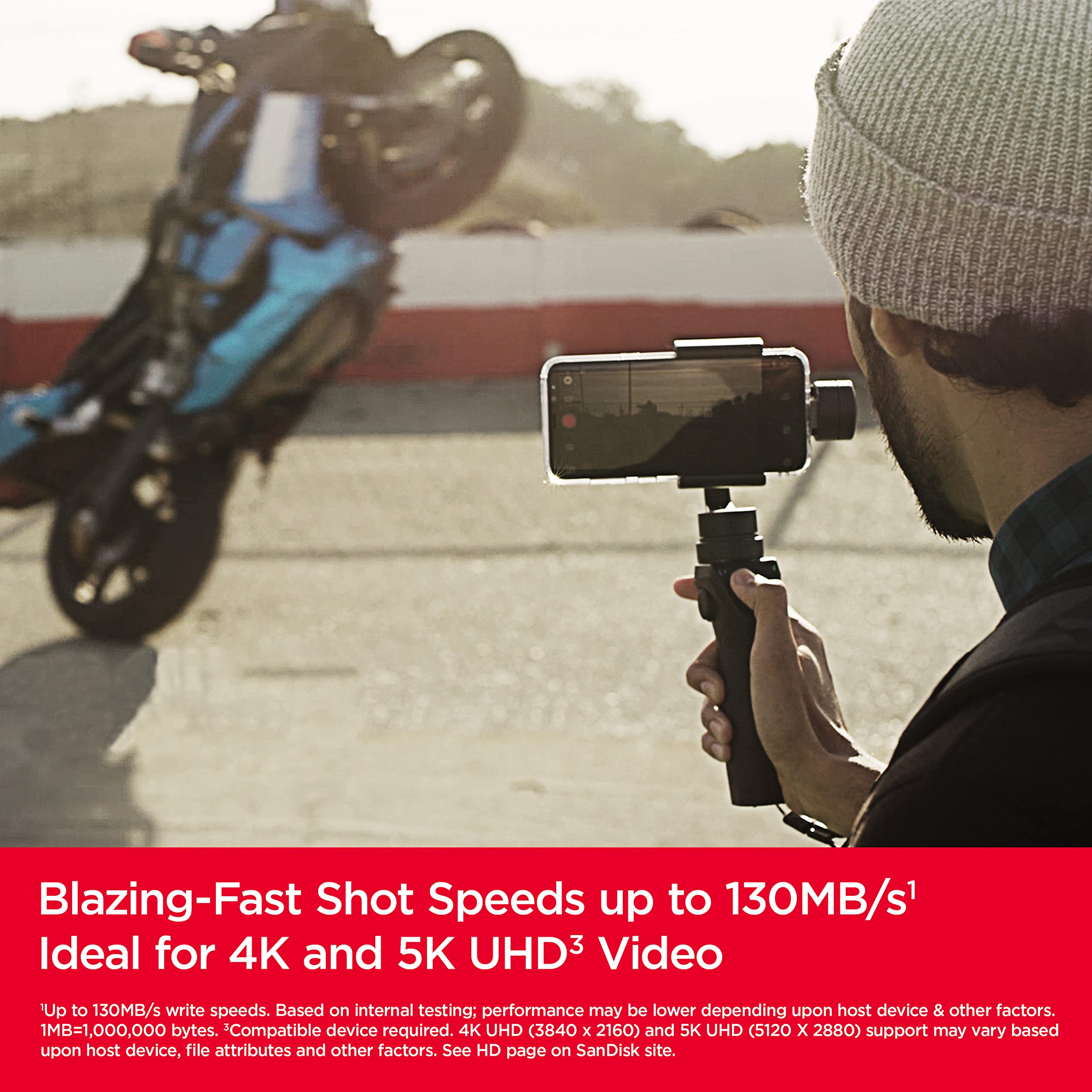 SanDisk 128GB Extreme microSDXC card +SD adapter, microSD card for smartphones, action cameras, drones, V30, up to 190 MB/s, SanDisk QuickFlow Technology, RescuePro Deluxe, UHS-I, 4k, V30, A2, U3