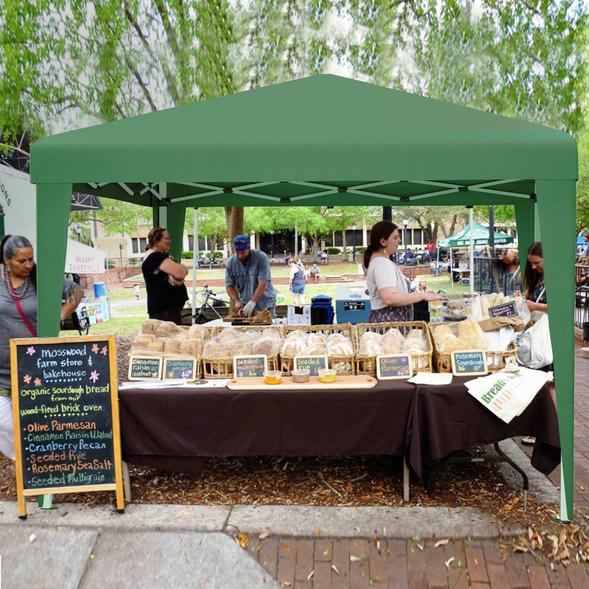 YITAHOME 3x3Meter Instant Heavy Duty Pop Up Gazebo, Folding Garden Camping Party Tent Canopy Marquee with Roller Bag