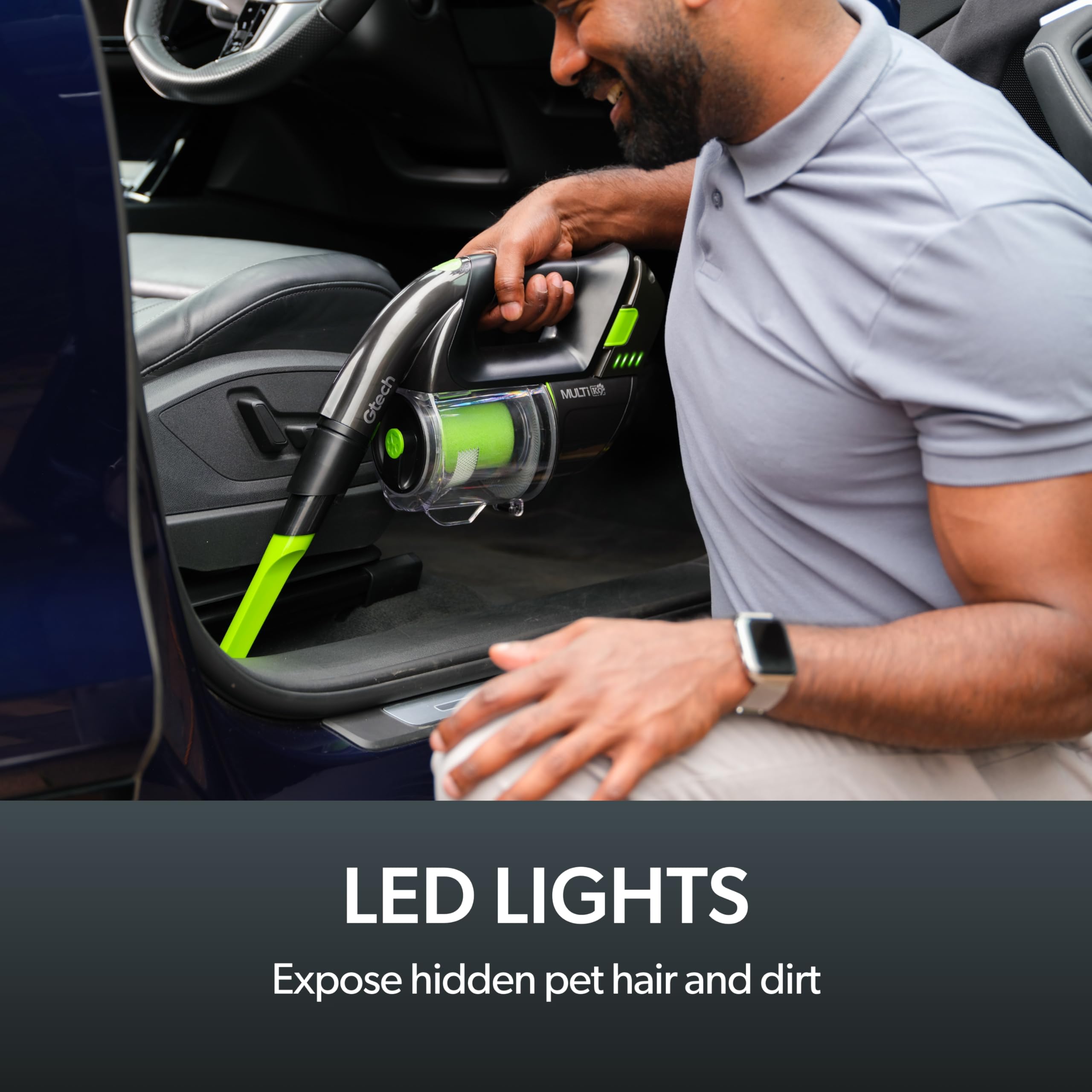 Gtech Multi MK2 | Cordless Handheld Vacuum Cleaner for Cars, Stairs, Home | 22V Li-ion Battery | Powered Brush Bar