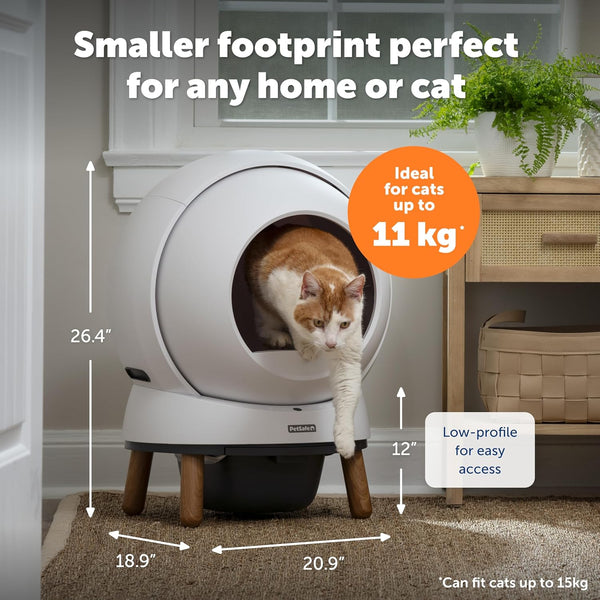 PetSafe ScoopFree SmartSpin Self-Cleaning Litter Box – Advanced Odour Control – App Controlled with Health Monitoring – Works with Any Litter – Up to 2 Weeks of Hands-Free Cleaning