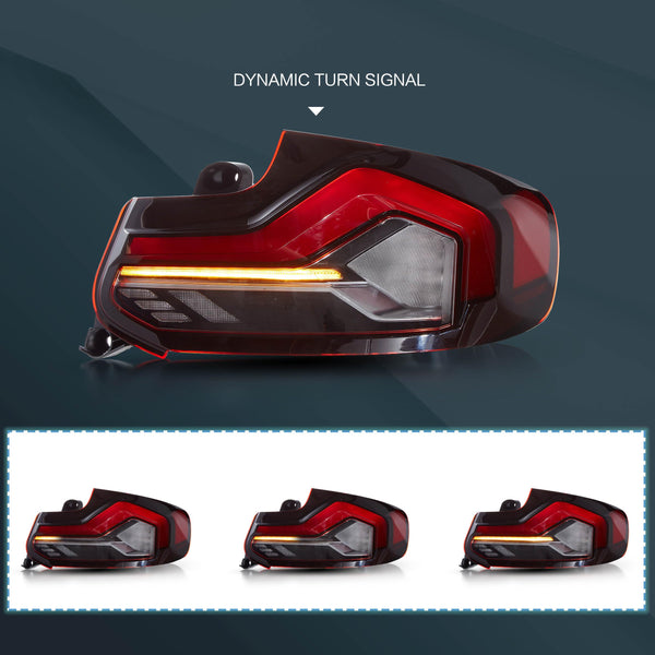 VLAND OLED Rear Lights Compatible with 2013-2018 BMW 3 Series F30 F35 F80 320i 328i 335i Sedan (Not for F31 F34), Tail Lights with Sequential Indicators, E-mark, Red