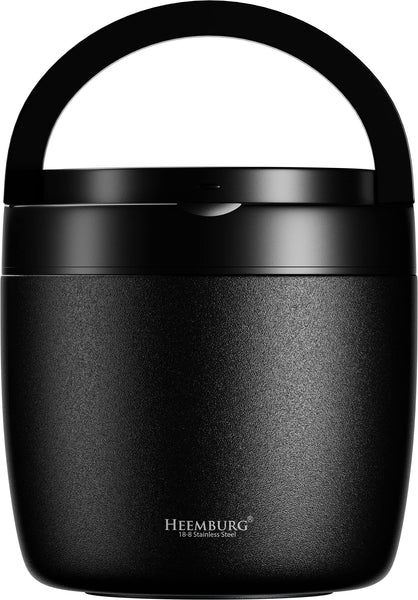 Heemburg Thermal Food Flask Jar Lunch Box Stainless Steel Insulated Double Wall Thermo Container for Meals, Soup or Fruit, for Office and Outdoors