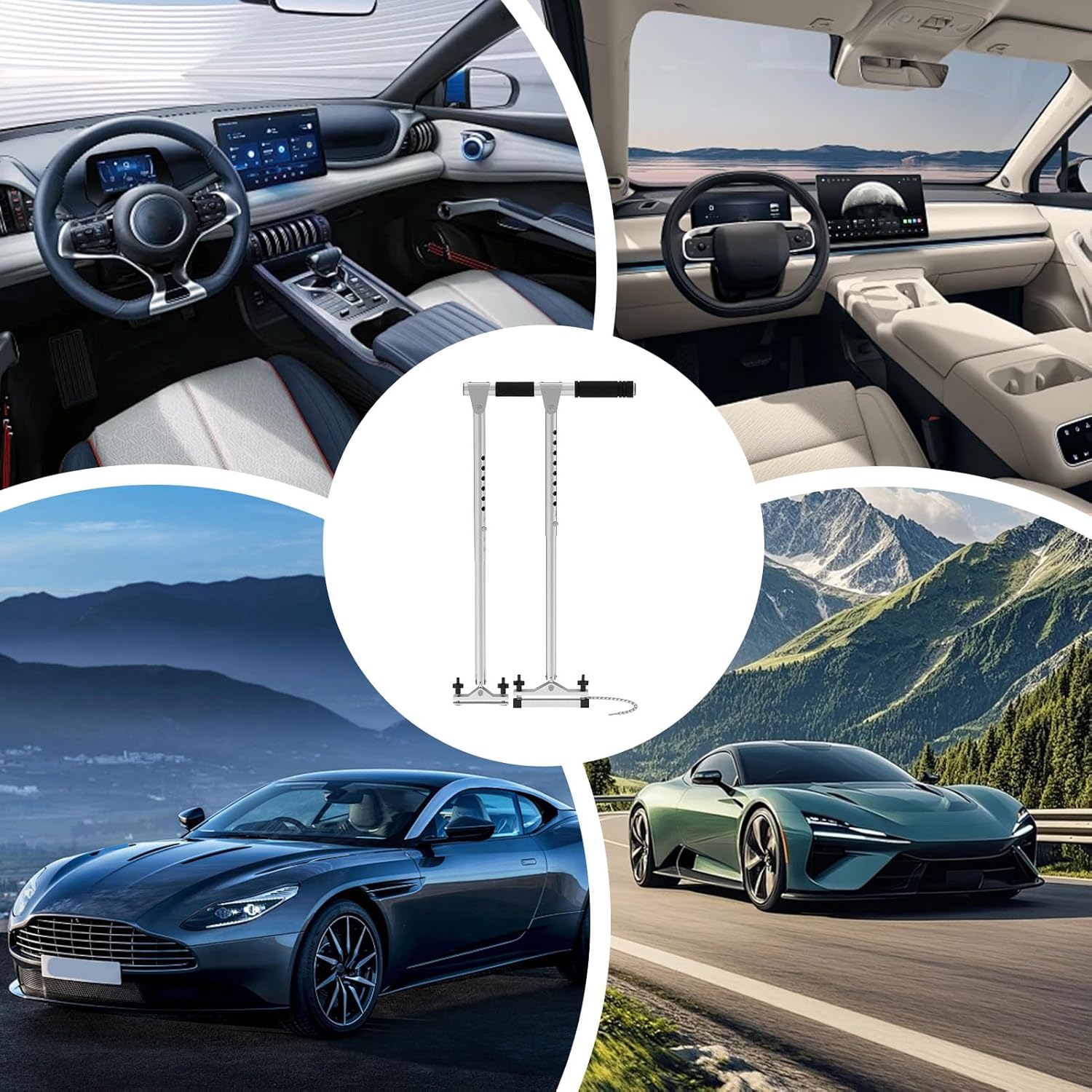 Hand Control for Disabled Drivers | Manual Driving Assist,Multifunctional Car Manual Hand Controls for Patients, Injured, Disabled, Senior, Elderly, Automotive, Daily, Vehicle