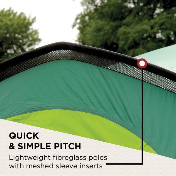 Coleman Kobuk Valley Camping Tent | lightweight 4 Person Igloo Tent with extra dark bedroom | 4 Man Dome Tent with Awning | 100% waterproof WC 4.500