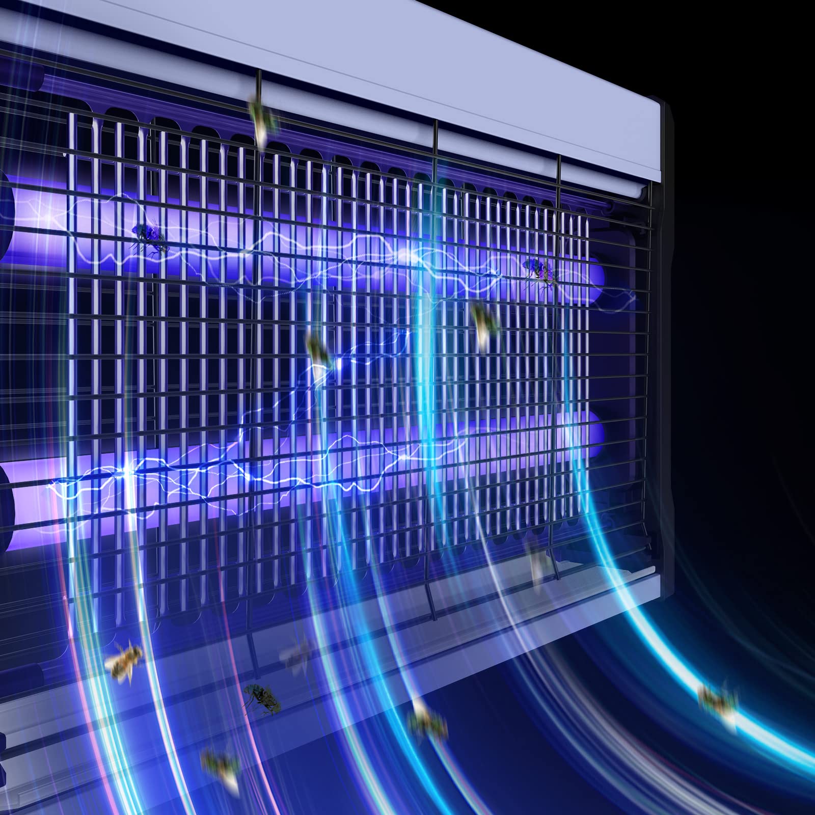 Neijiaer Fly Zapper, Powerful Insect Pest Fly Killer, Bug Zapper Attracting Mosquito Flying Insects with UV Light for Living Room, Kitchen, Indoor Garden Yard, Mosquito Killer