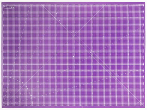 Elan A0 Cutting Mat Pink and Purple, 5-Ply Hobby Board for Crafts 120X90 CM, Extra Large Self Healing Cutting Mat A0, Extra Large Craft Board Pink