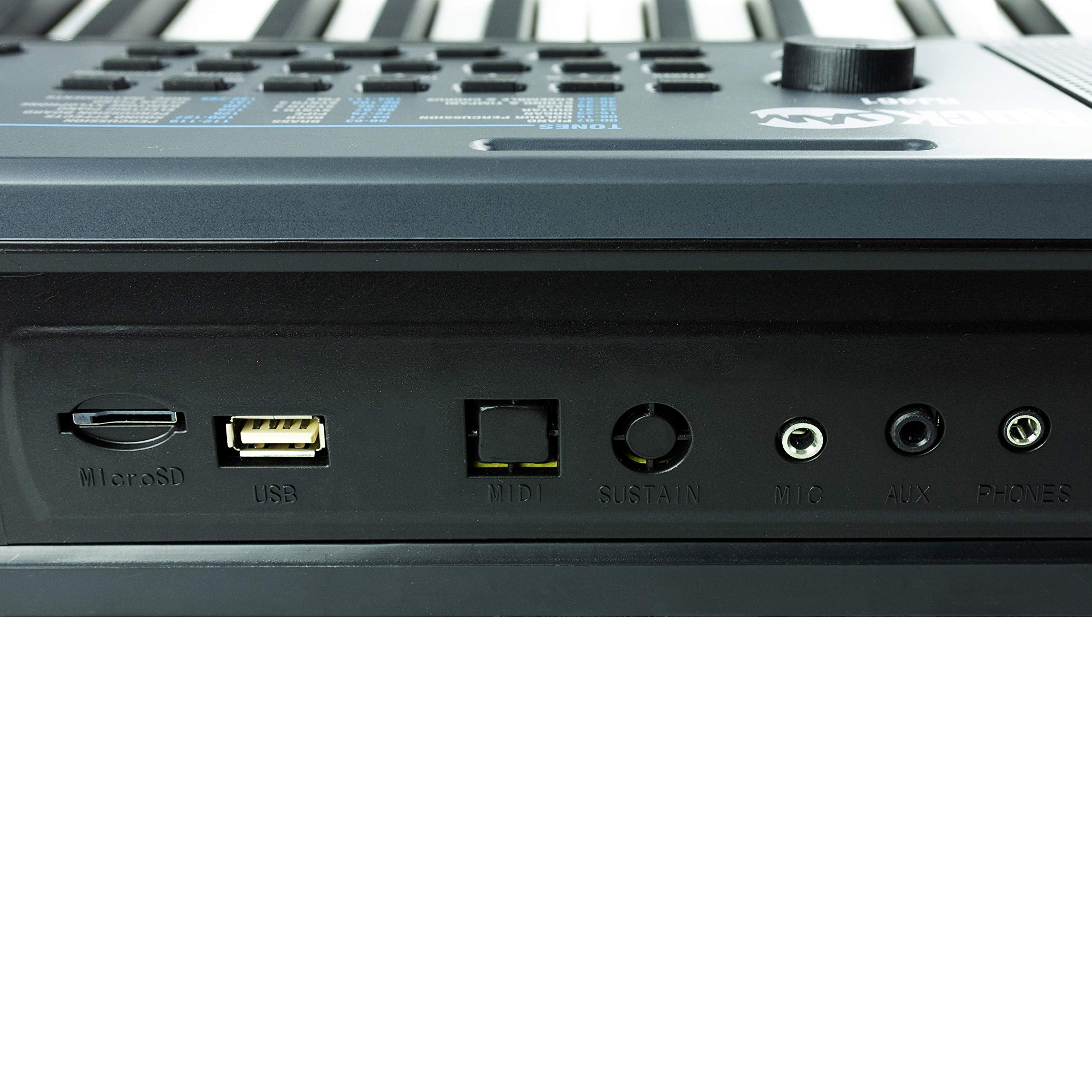 RockJam 88 Key Digital Piano with Full Size Semi-Weighted Keys, Power Supply, Sheet Music Stand, Piano Note Stickers & Simply Piano Lessons